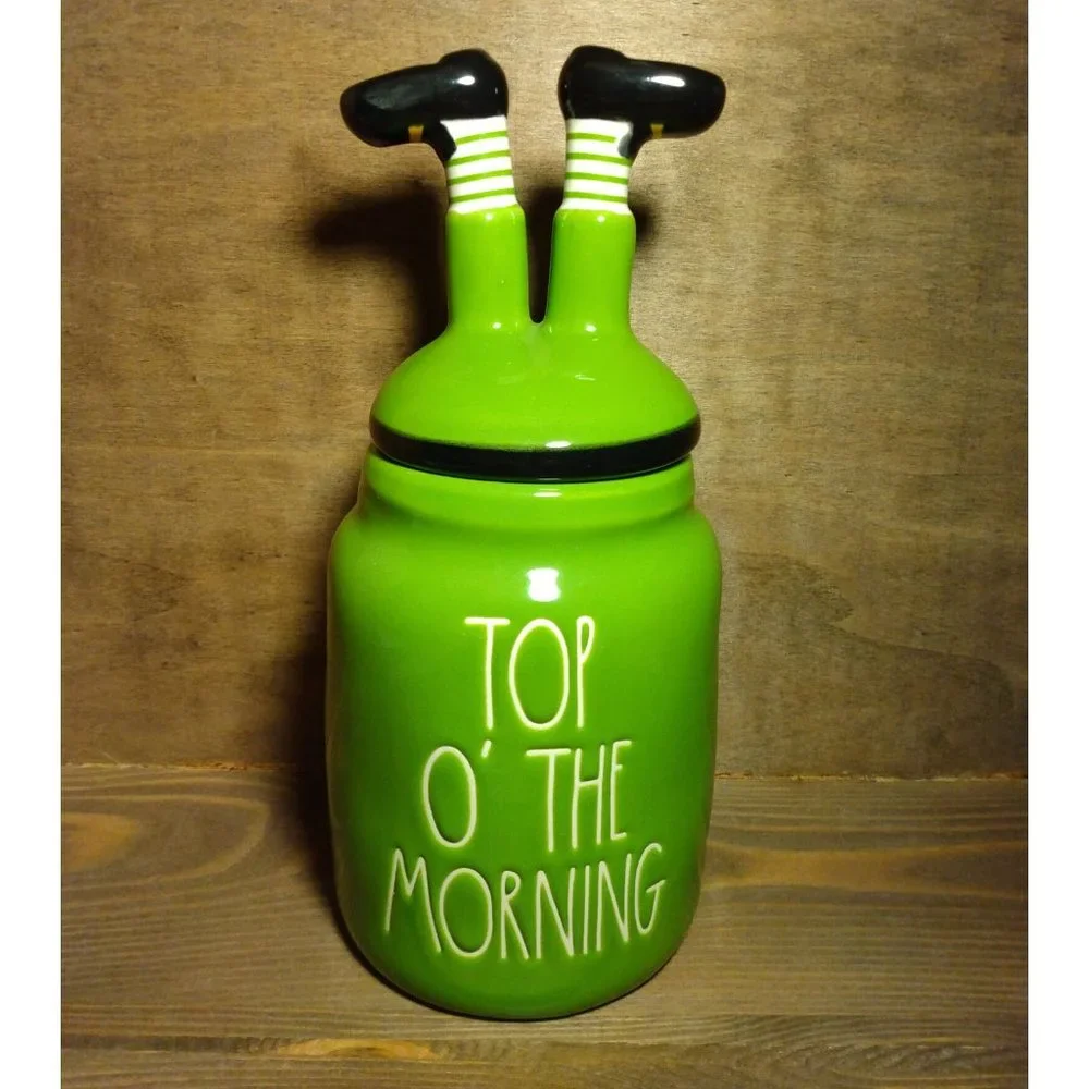 Rae Dunn Canister Irish ‘Top O The Morning’ St. Patrick's Day